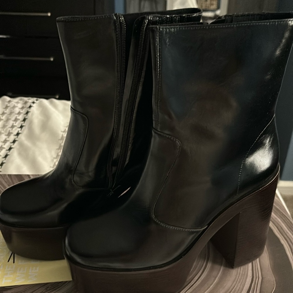 Jeffer Campbell platform boots easy to walk in